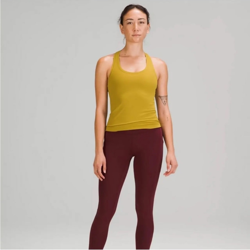 Lululemon NuLu Mustard Tank